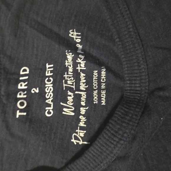 Torrid Classic Fit High Neck Tank w/ tie dye pattern - Picture 4 of 4